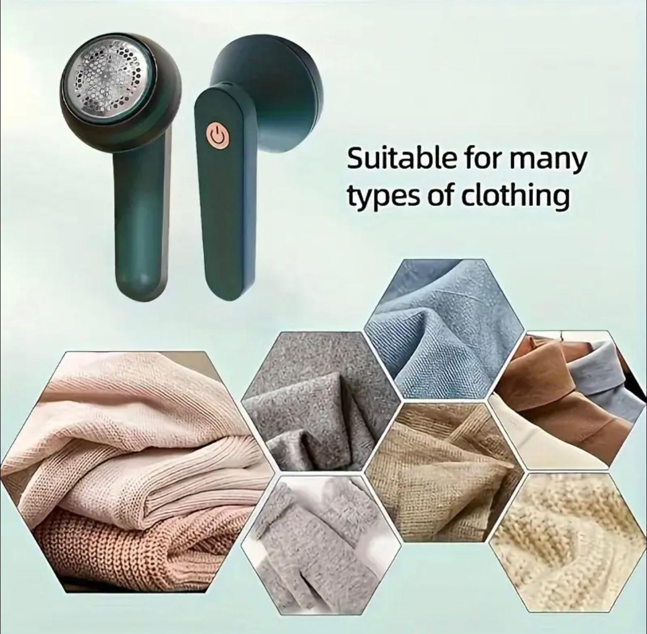 ماكينة حلاقة الأقمشة القابلة لإعادة الشحن عبر USB - مزيل الوبر الكهربائي للملابس والأثاث والفراش والسجاد