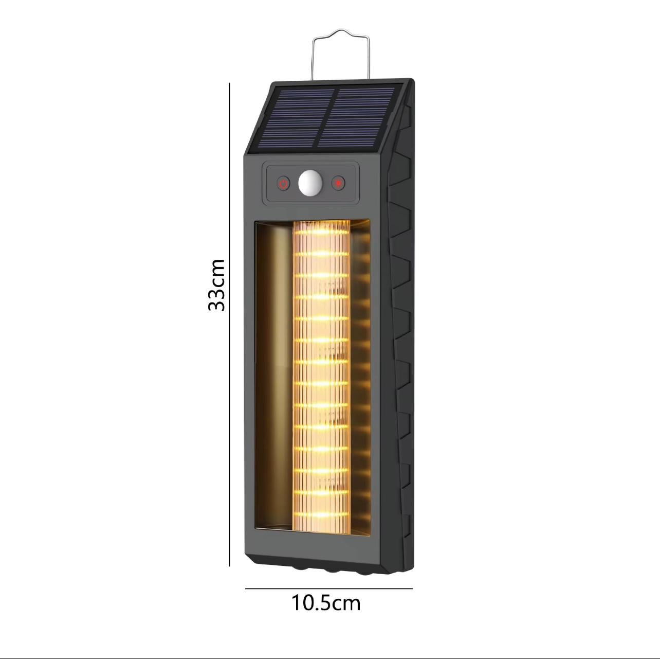 Solar Motion Sensor Outdoor Wall Light – RGB LED, 3 Modes, Dimmable Garden & Pathway Lamp