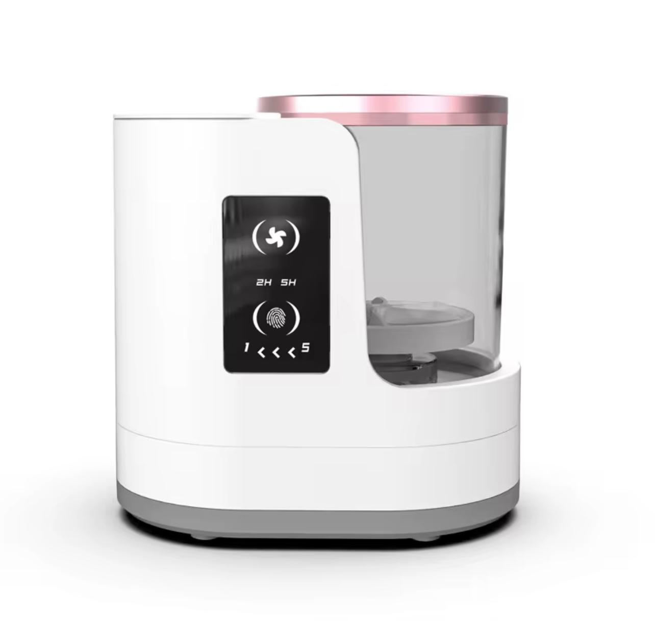 منظف ومجفف فرش المكياج الكهربائي - تنظيف عميق تلقائي مع مؤقت، يعمل بمنفذ USB