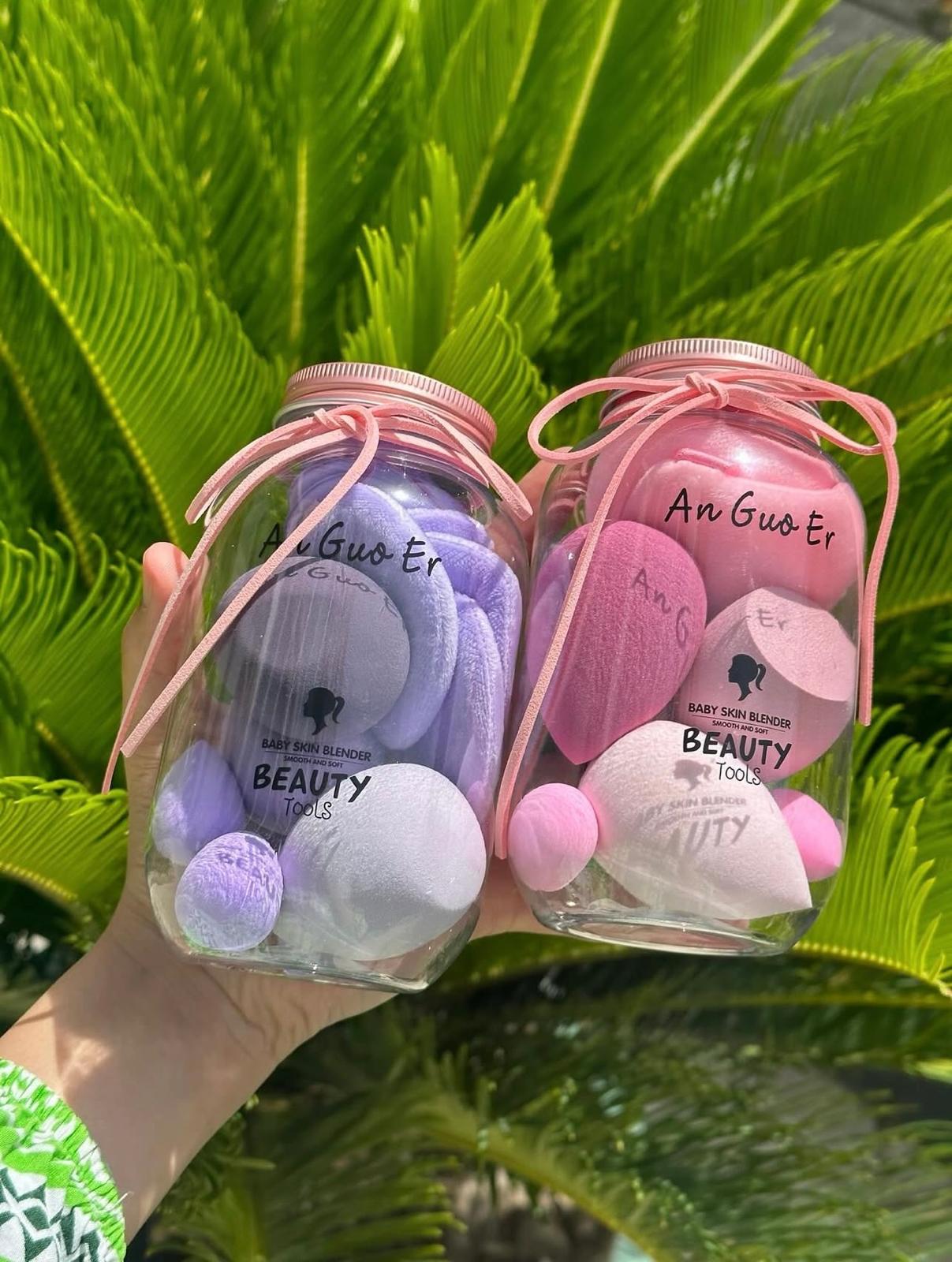 9pcs Makeup Sponge Set – Non-Latex Beauty Blending Sponges