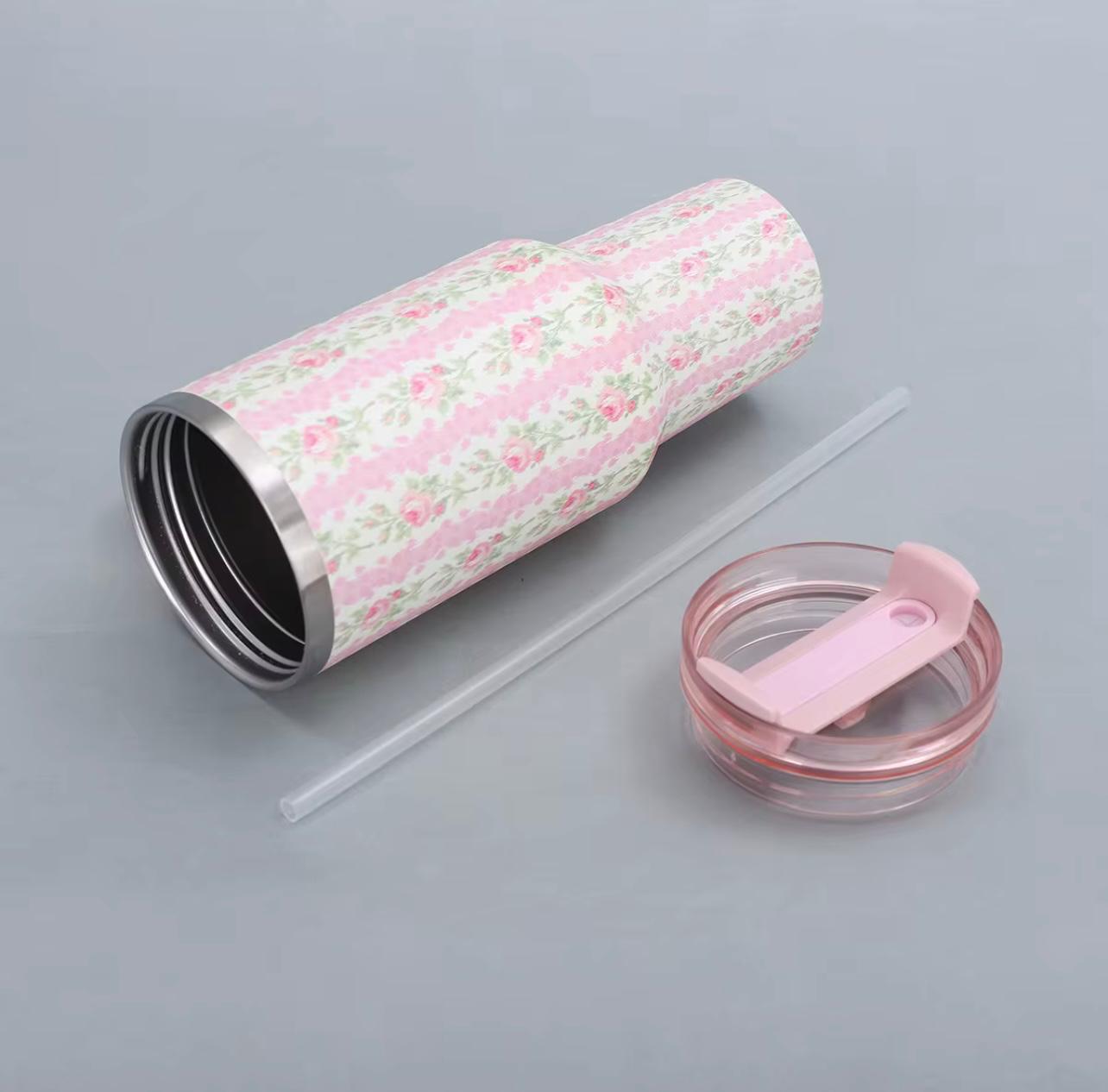 40oz Stainless Steel Insulated Tumbler with Lid & Handle – Double Wall Vacuum Travel Mug