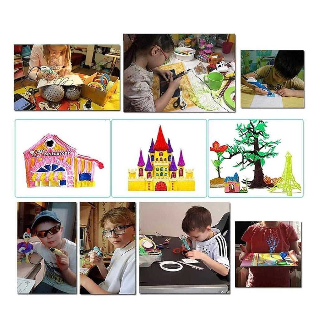 3D Creative Art Printing Pen Set, LCD Display, Suitable for Birthday Gifts, Holiday Parties DIY Graffiti Painting 3D Pen Kit