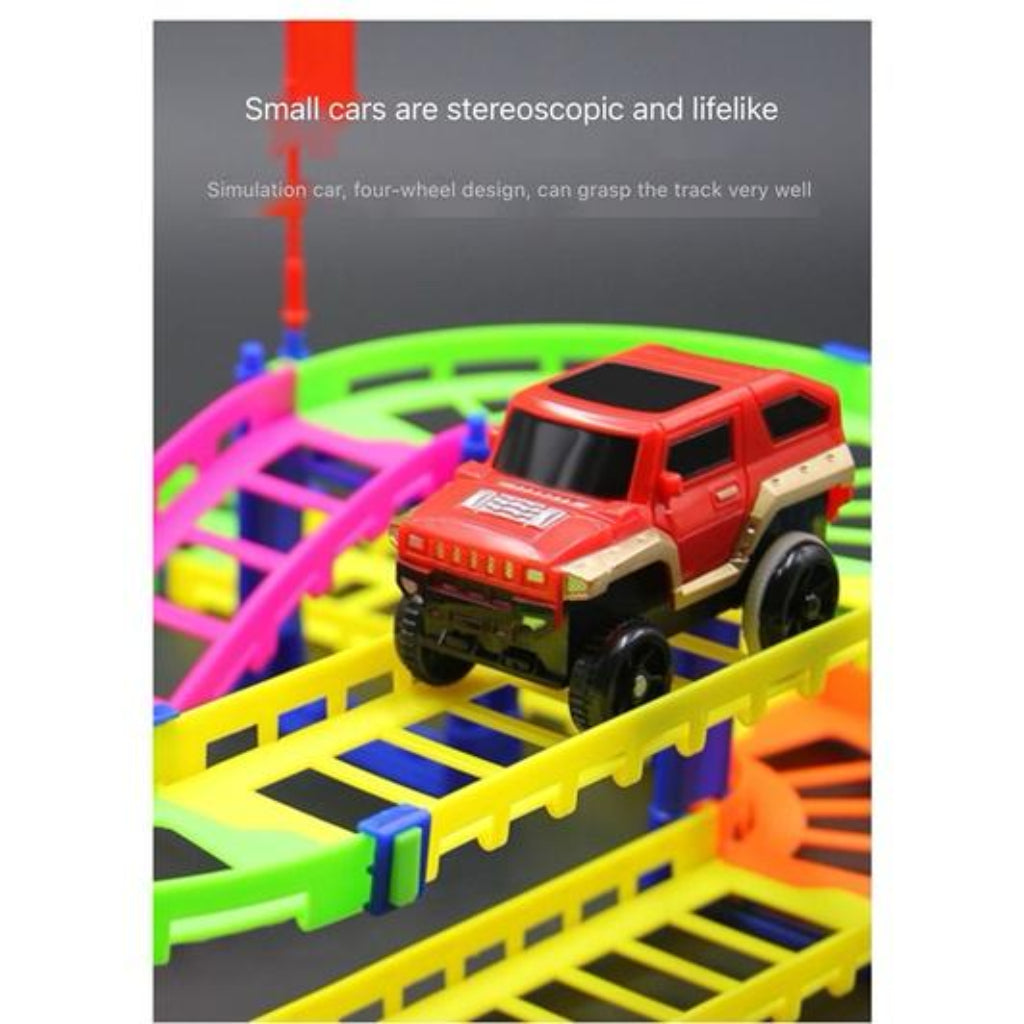 27 pcs Set Electric Powered City Track Rail Car Block Building Educational Toy