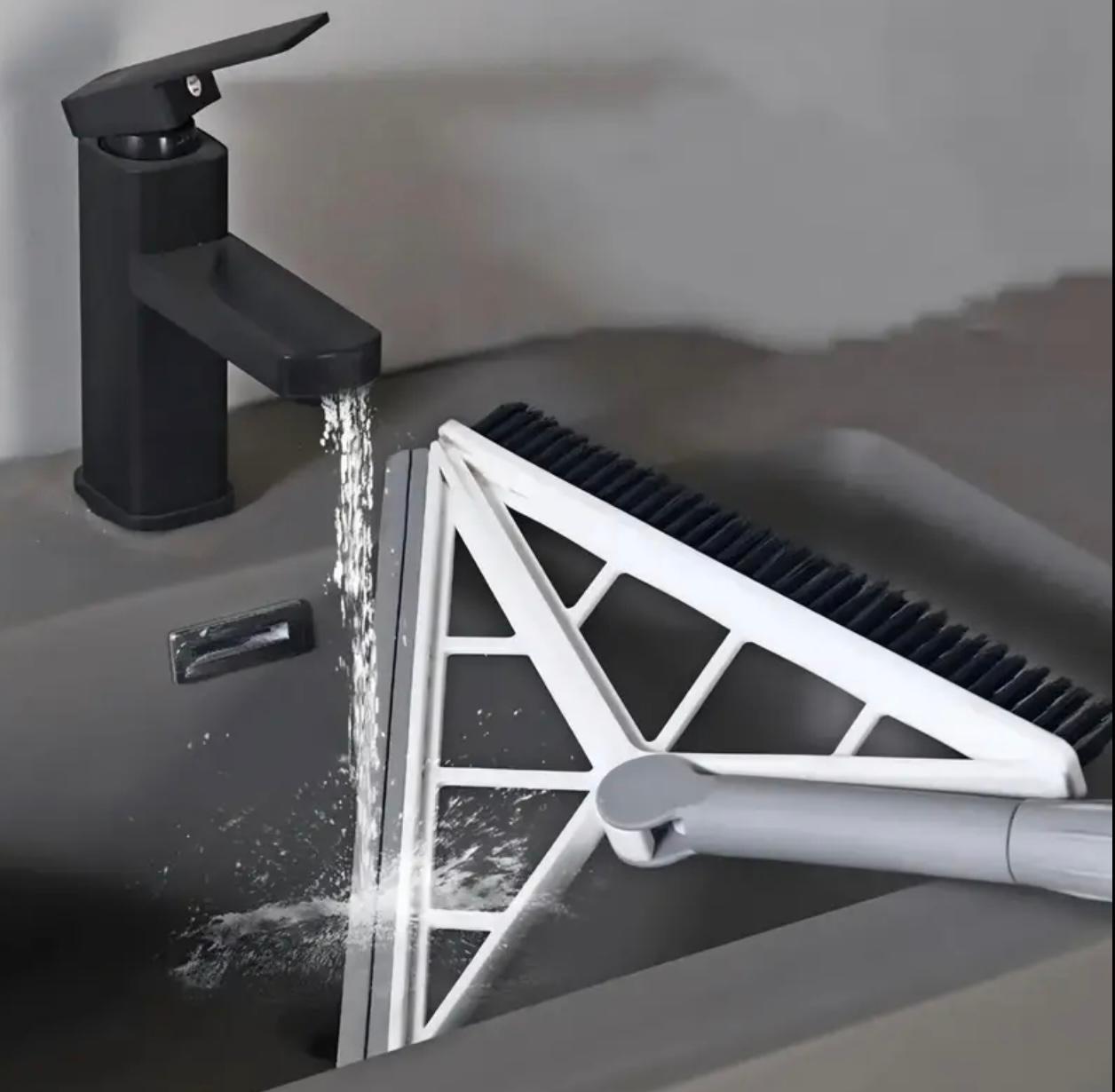 مكشطة ومكنسة سيليكون متعددة الوظائف - أداة تنظيف منزلية للمطبخ والأرضيات والمرحاض والجدران