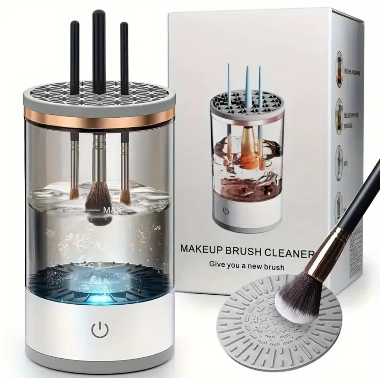 USB Makeup Brush Cleaner & Dryer – Electric Brush Washer, Battery-Free, Suitable for All Brush Types