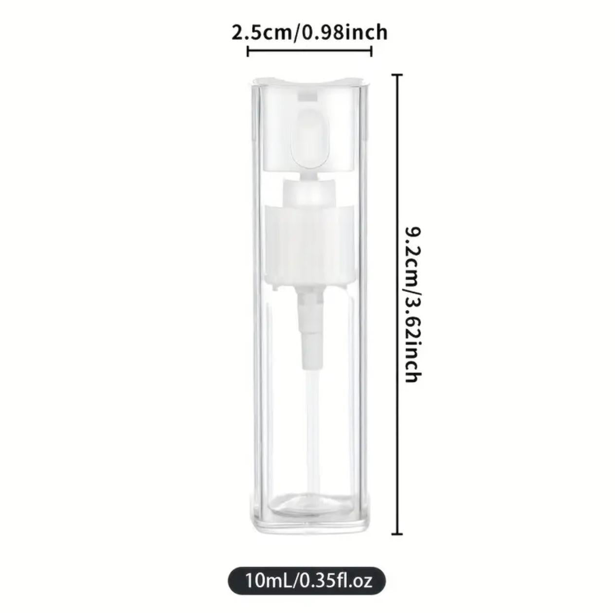 مجموعة زجاجات رذاذ صغيرة مكونة من قطعتين - بخاخ عطر للسفر قابل لإعادة الملء