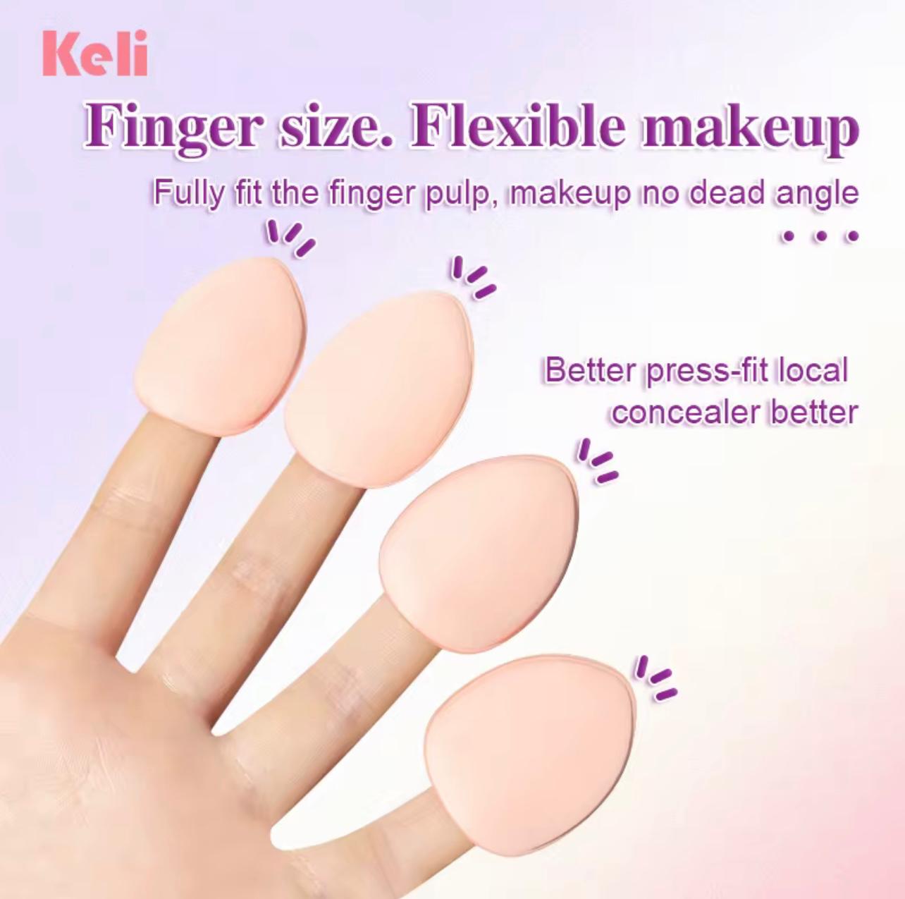 3 pcs Set Mini Finger Makeup Sponge High Quality Mini Powderย Puff