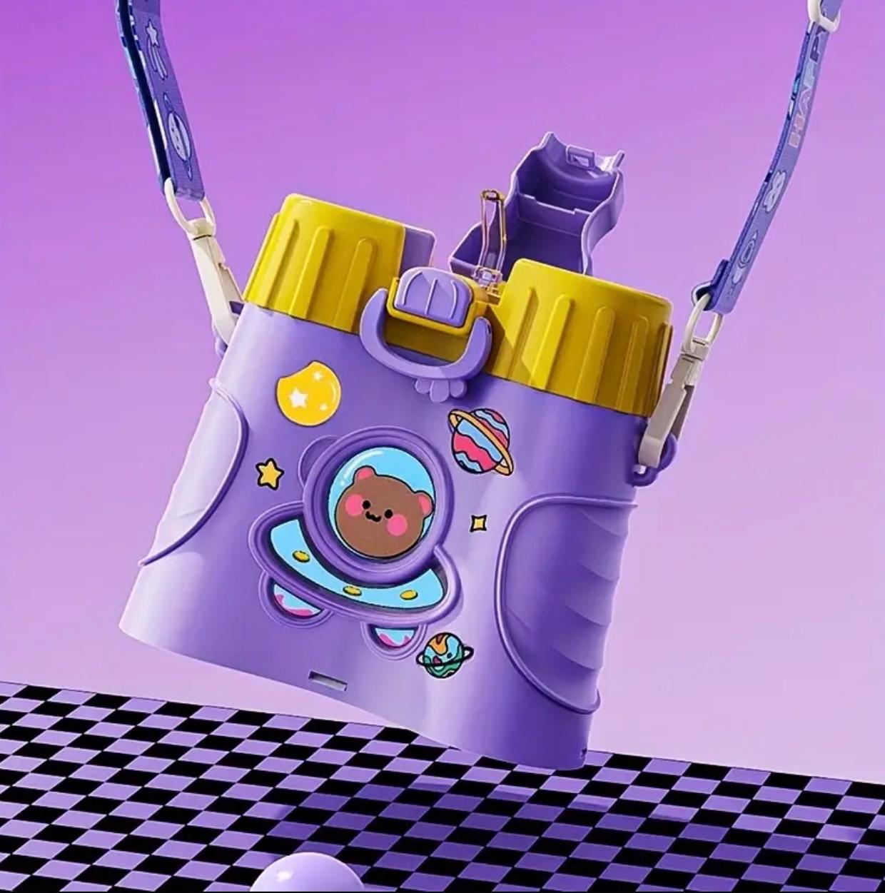 زجاجة مياه بحزام تلسكوب – شفافة ومانعة للتسرب