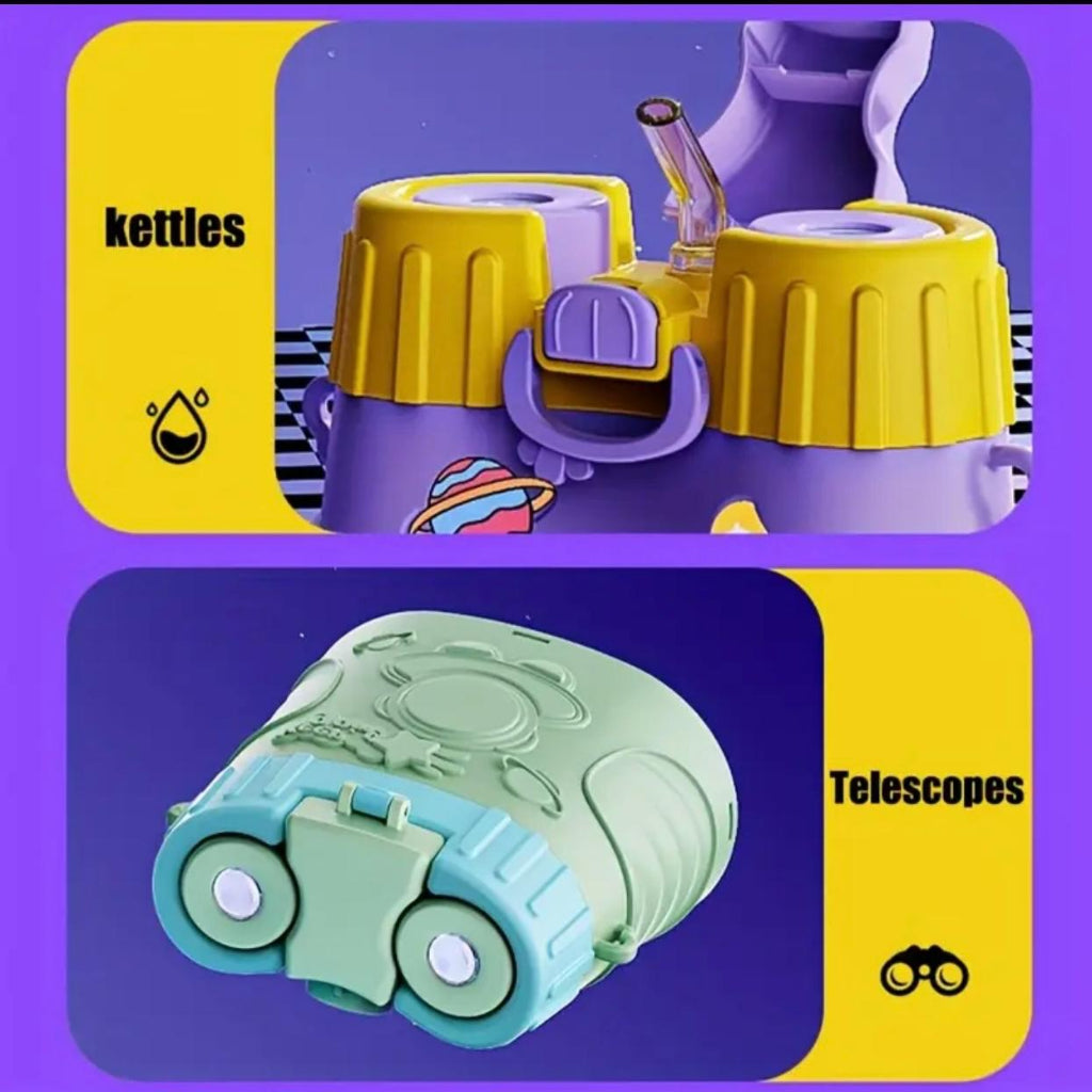 Telescope Strap Water Bottle – Transparent & Leak-Proof