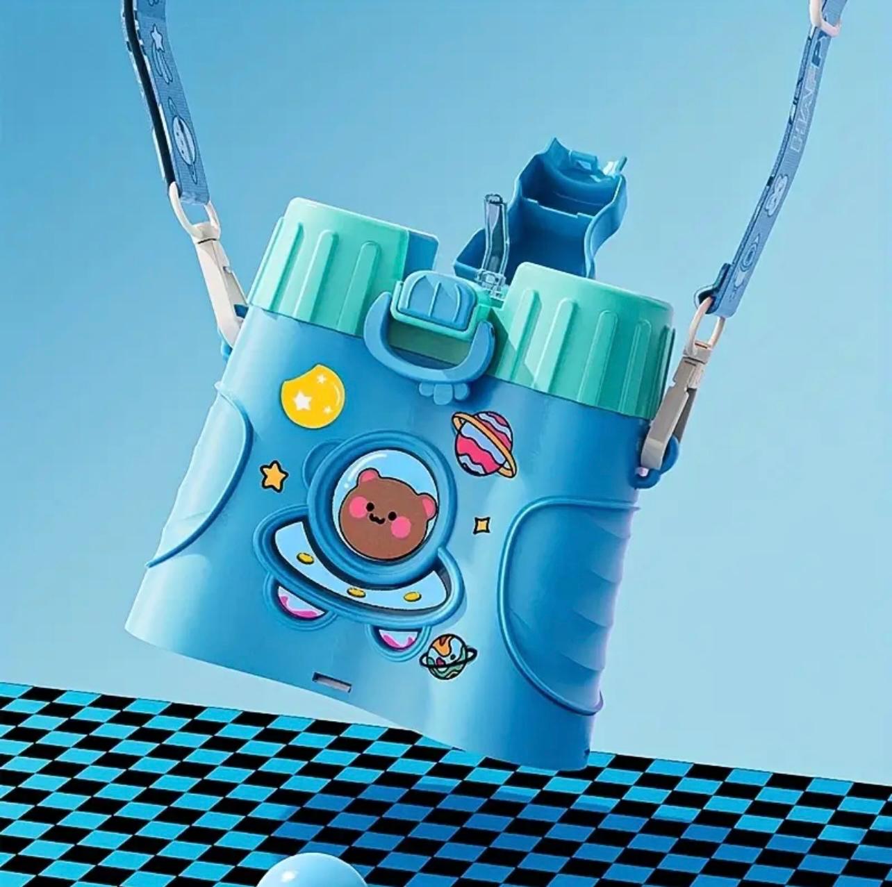 زجاجة مياه بحزام تلسكوب – شفافة ومانعة للتسرب