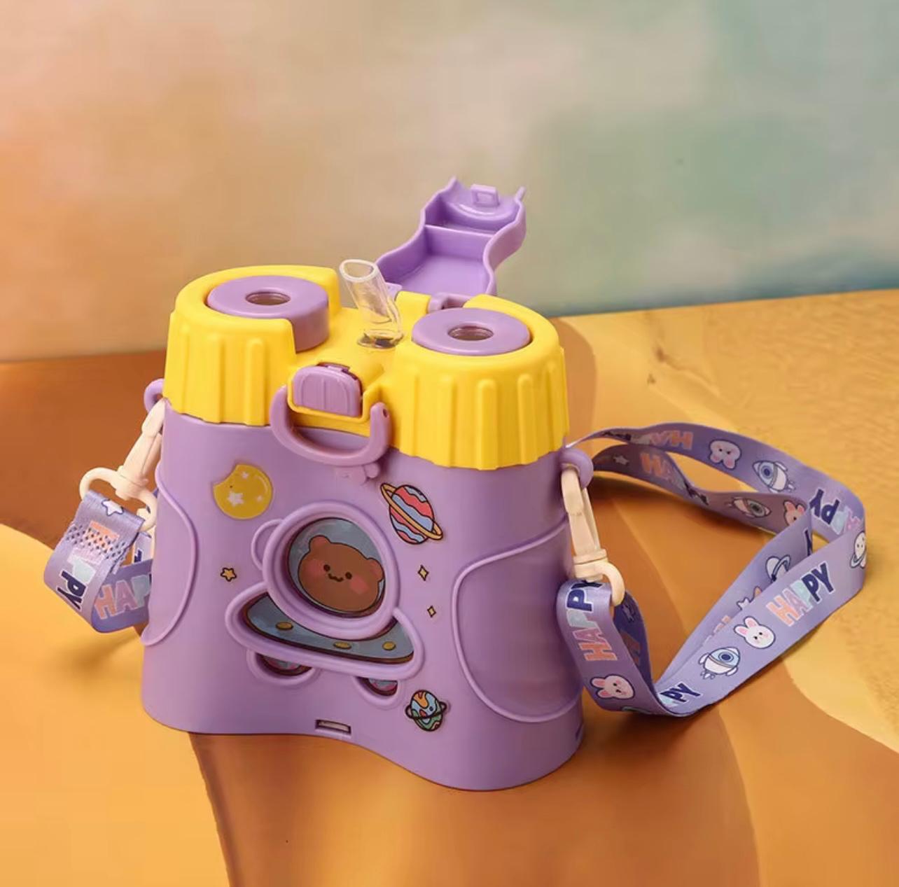 زجاجة مياه بحزام تلسكوب – شفافة ومانعة للتسرب