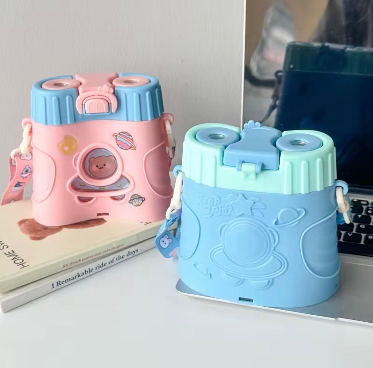 زجاجة مياه بحزام تلسكوب – شفافة ومانعة للتسرب