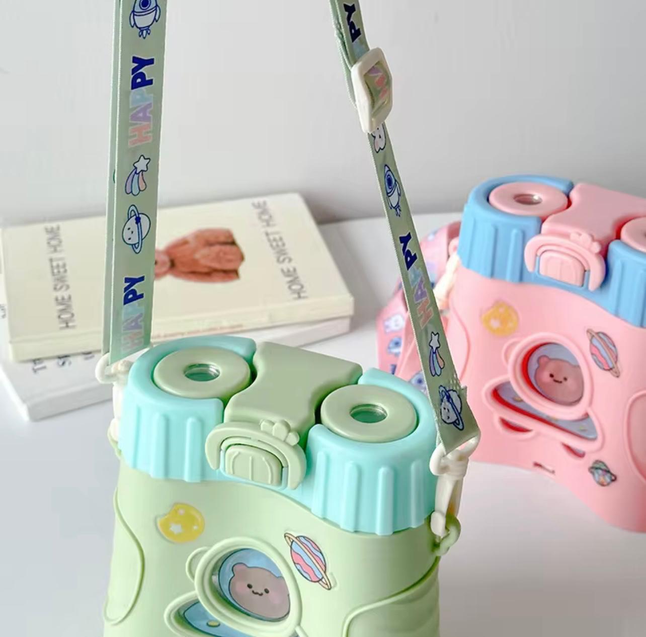 زجاجة مياه بحزام تلسكوب – شفافة ومانعة للتسرب