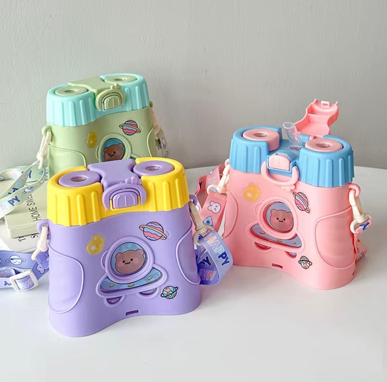 زجاجة مياه بحزام تلسكوب – شفافة ومانعة للتسرب