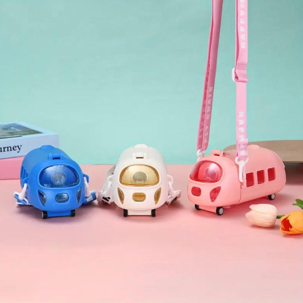 Train-Shaped Plastic Water Bottle – Travel & Outdoor Cup