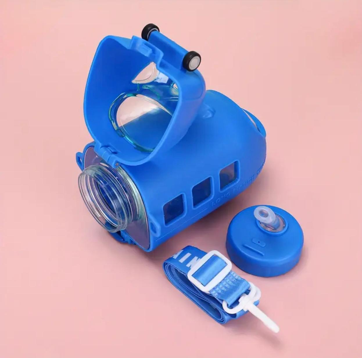 زجاجة مياه بلاستيكية على شكل قطار – كوب للسفر والخارج