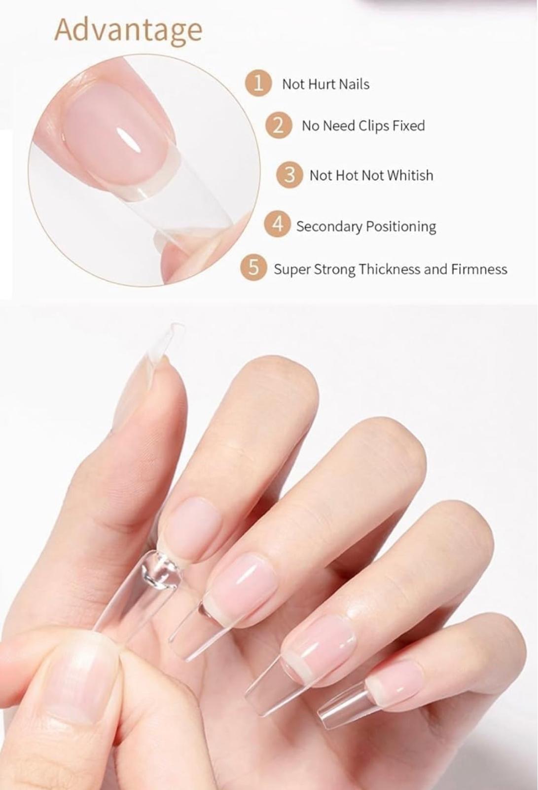 3g High Viscosity Nail Glue Gel for Press on Nails Super Fast Dry and Strong Adhesive for False Nail Tips