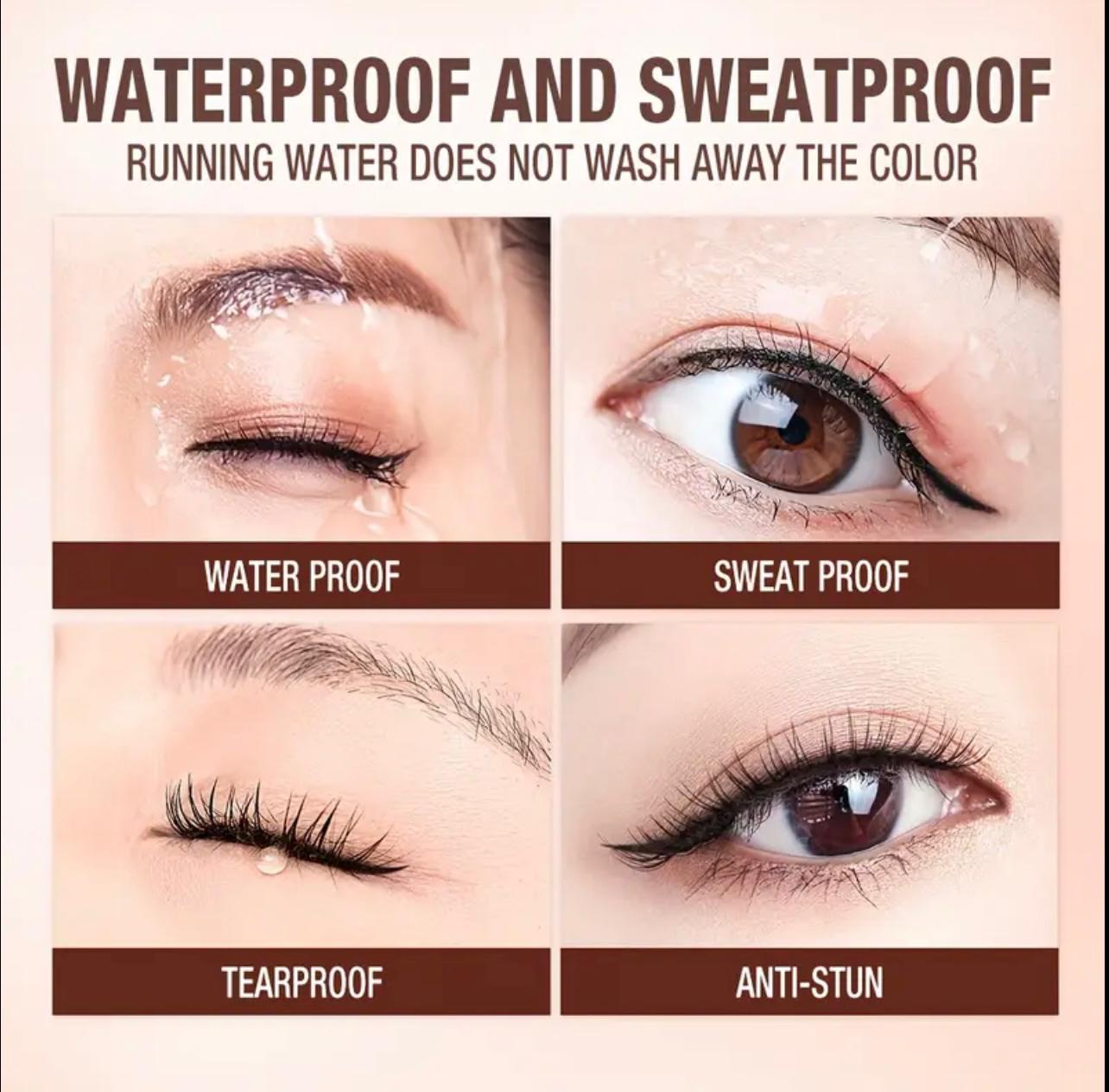 Smooth Black Liquid Eyeliner Pen - Waterproof, Long-Lasting & Quick-Dry for Natural Eye Makeup