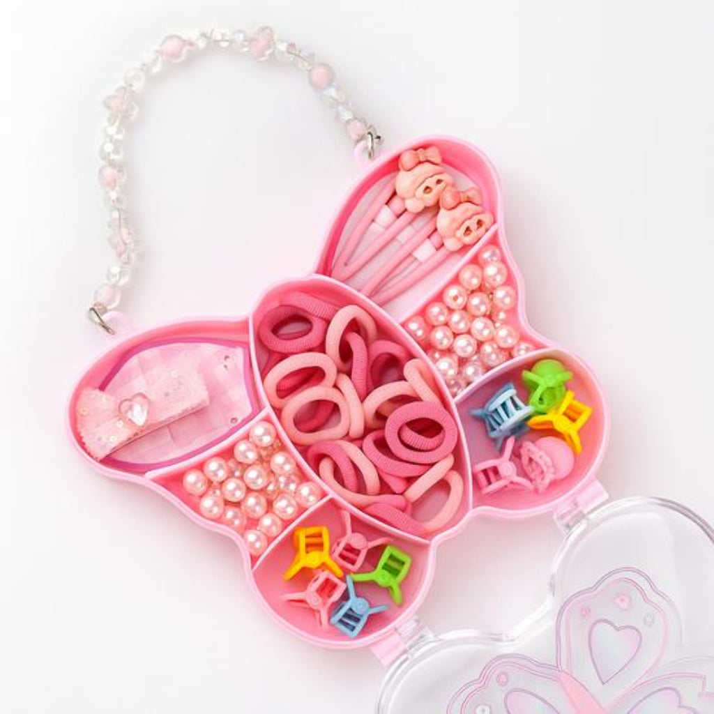 Butterfly Shaped Kids Hair Accessories Box – Cute & Colorful Set,Kids gift set