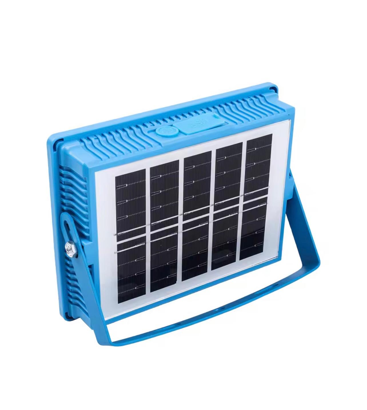مصباح LED بالطاقة الشمسية بقدرة 100 وات - مصباح طوارئ خارجي محمول قابل لإعادة الشحن عبر USB للحديقة والتخييم