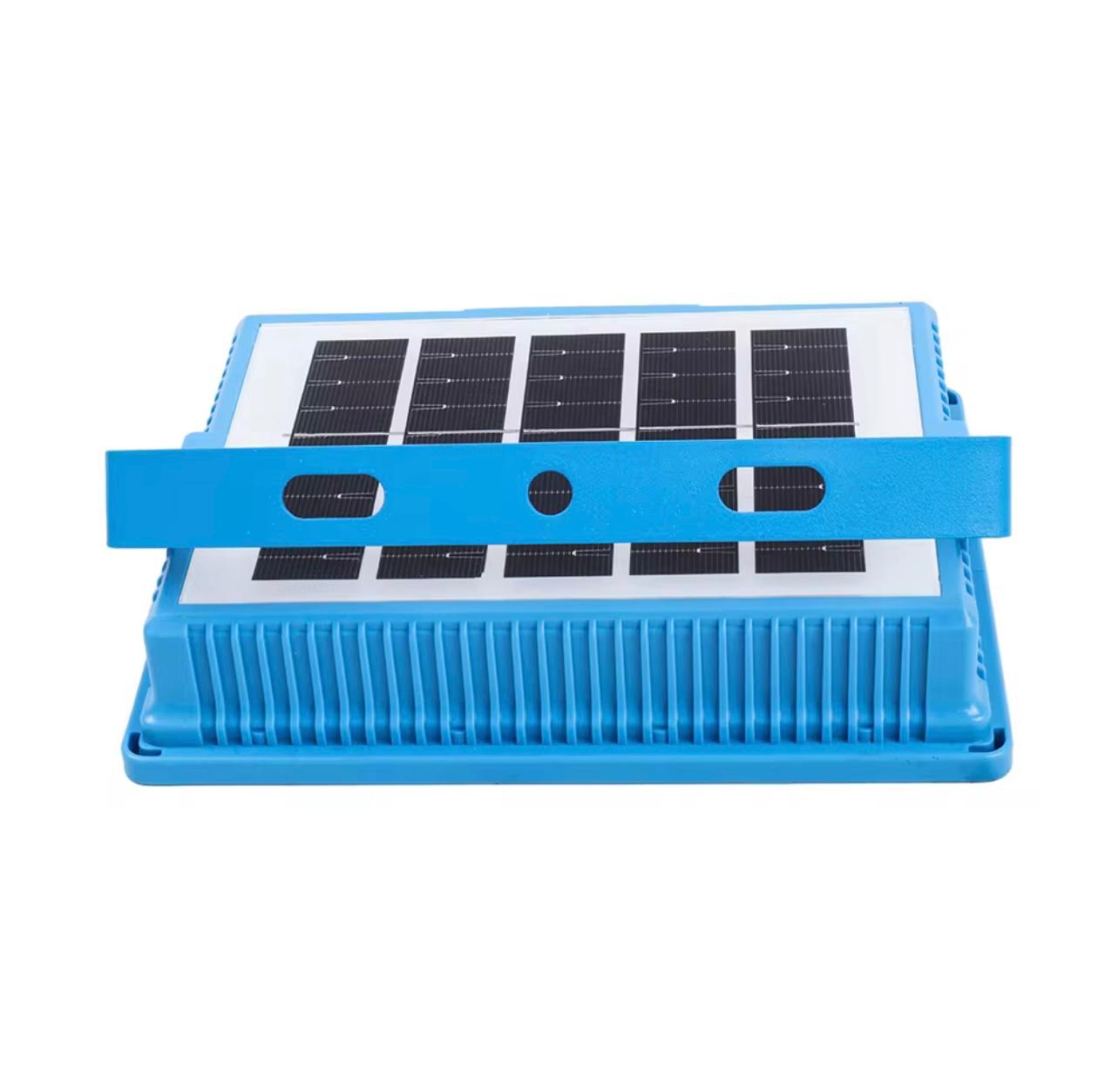 مصباح LED بالطاقة الشمسية بقدرة 100 وات - مصباح طوارئ خارجي محمول قابل لإعادة الشحن عبر USB للحديقة والتخييم