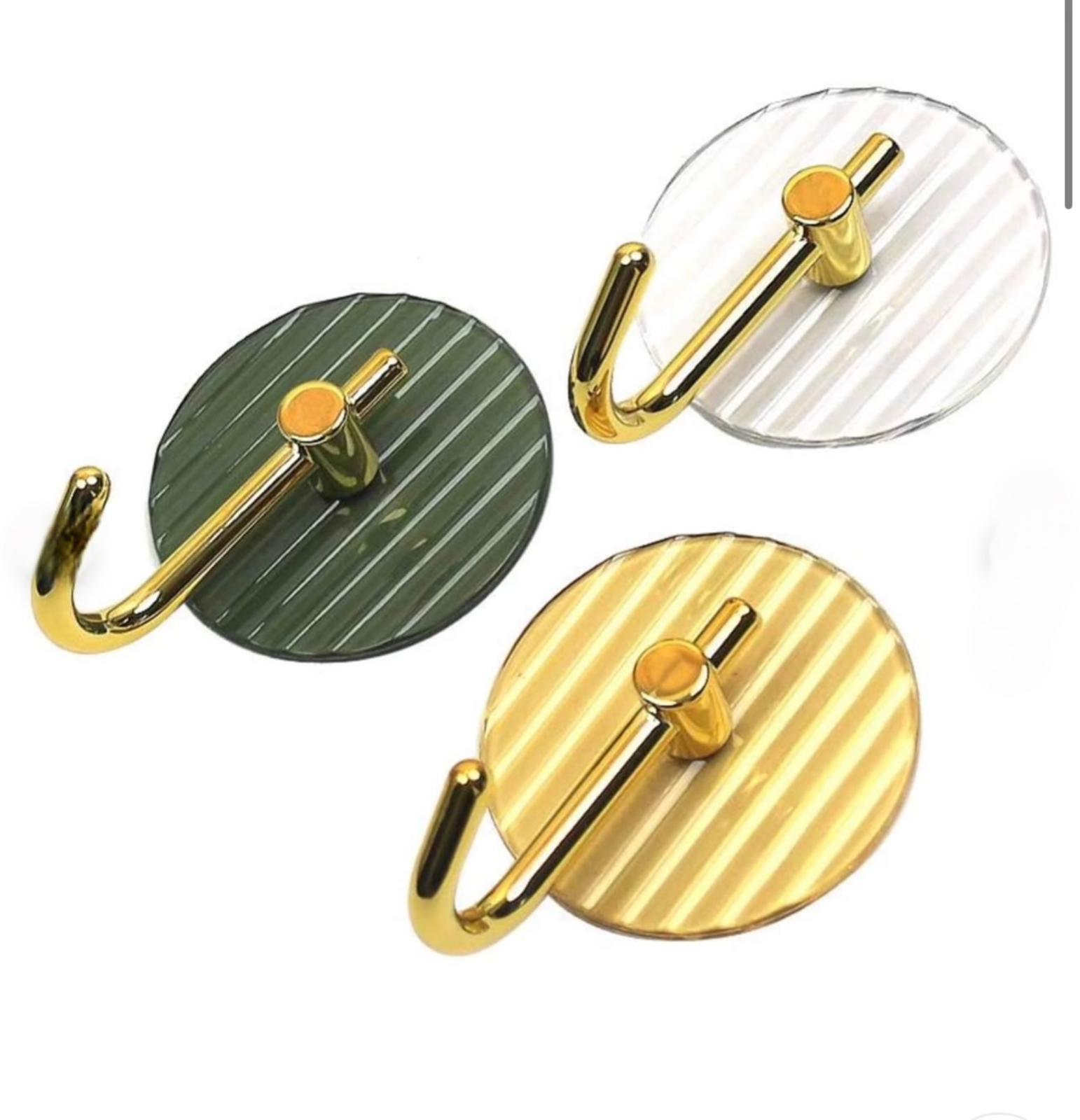 4 قطع خطافات مثبتة على الحائط - بدون ثقب، ذاتية اللصق، متينة وأنيقة