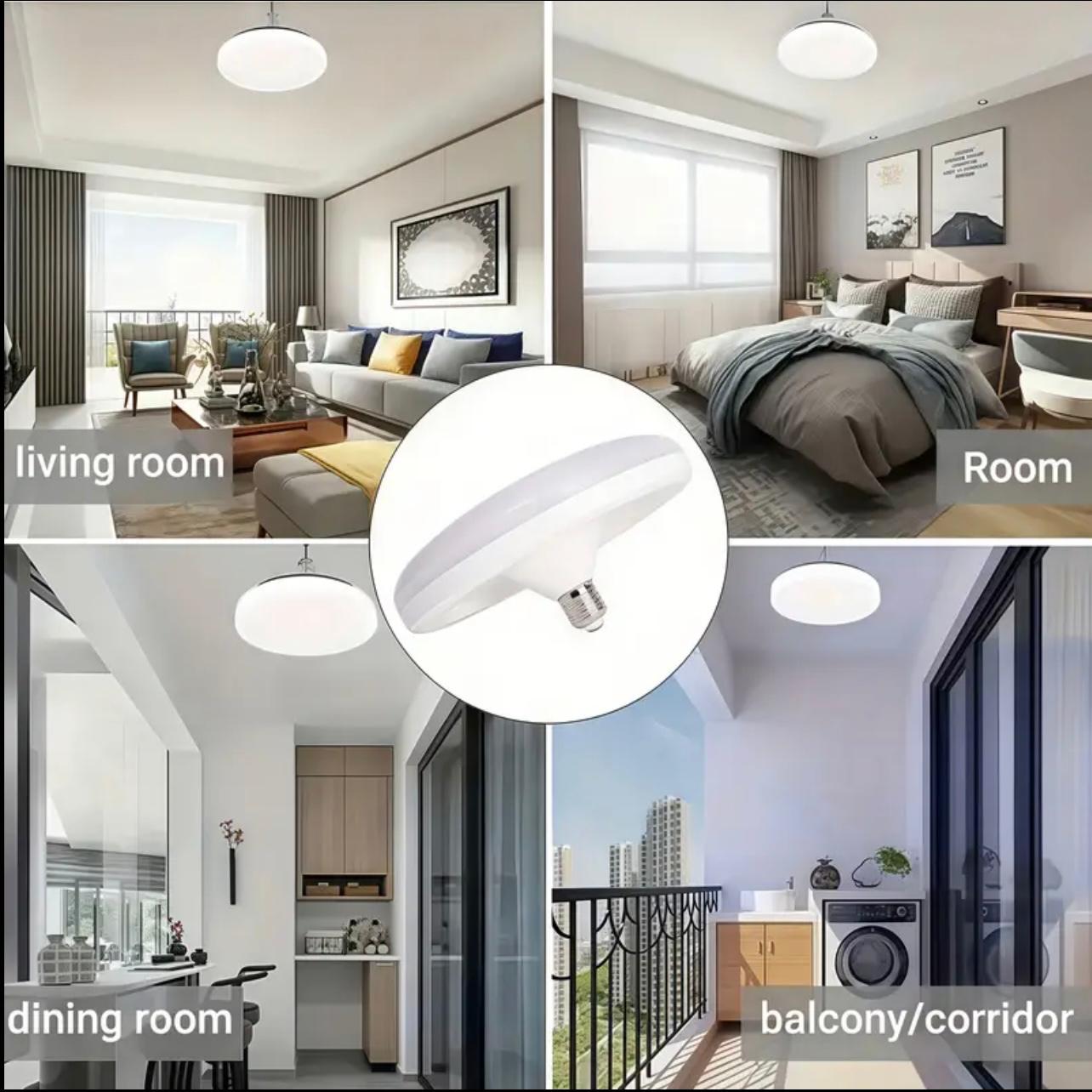 مصابيح UFO حديثة موفرة للطاقة بقدرة 24 وات، إضاءة داخلية وخارجية، عالمية