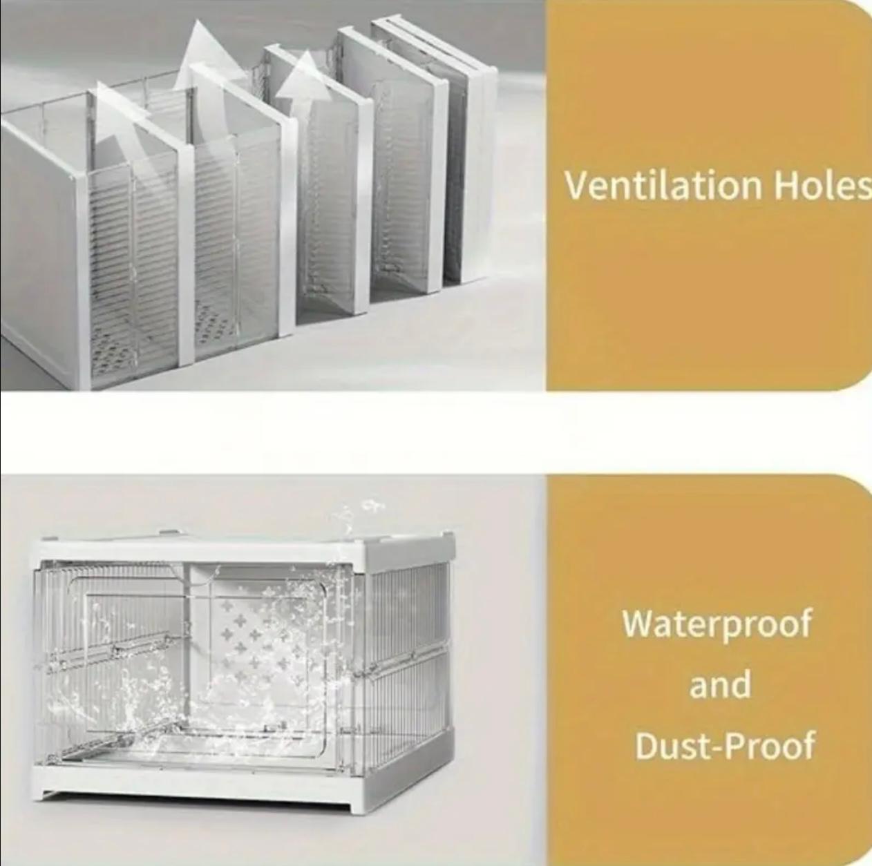 منظم صندوق أحذية شفاف قابل للتكديس مكون من 6 طبقات - غطاء قلاب، مقاوم للغبار، موفر للمساحة