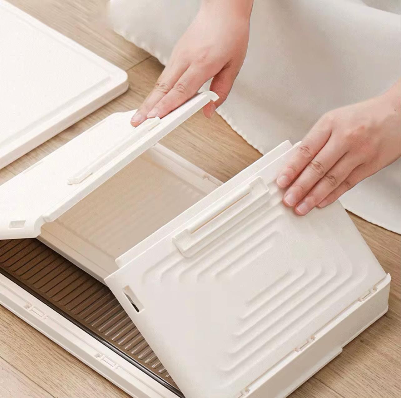 خزانة تخزين دوارة مكونة من 6 طبقات مع منظم إغلاق مغناطيسي ذو سعة كبيرة (37.5×27×123 سم)