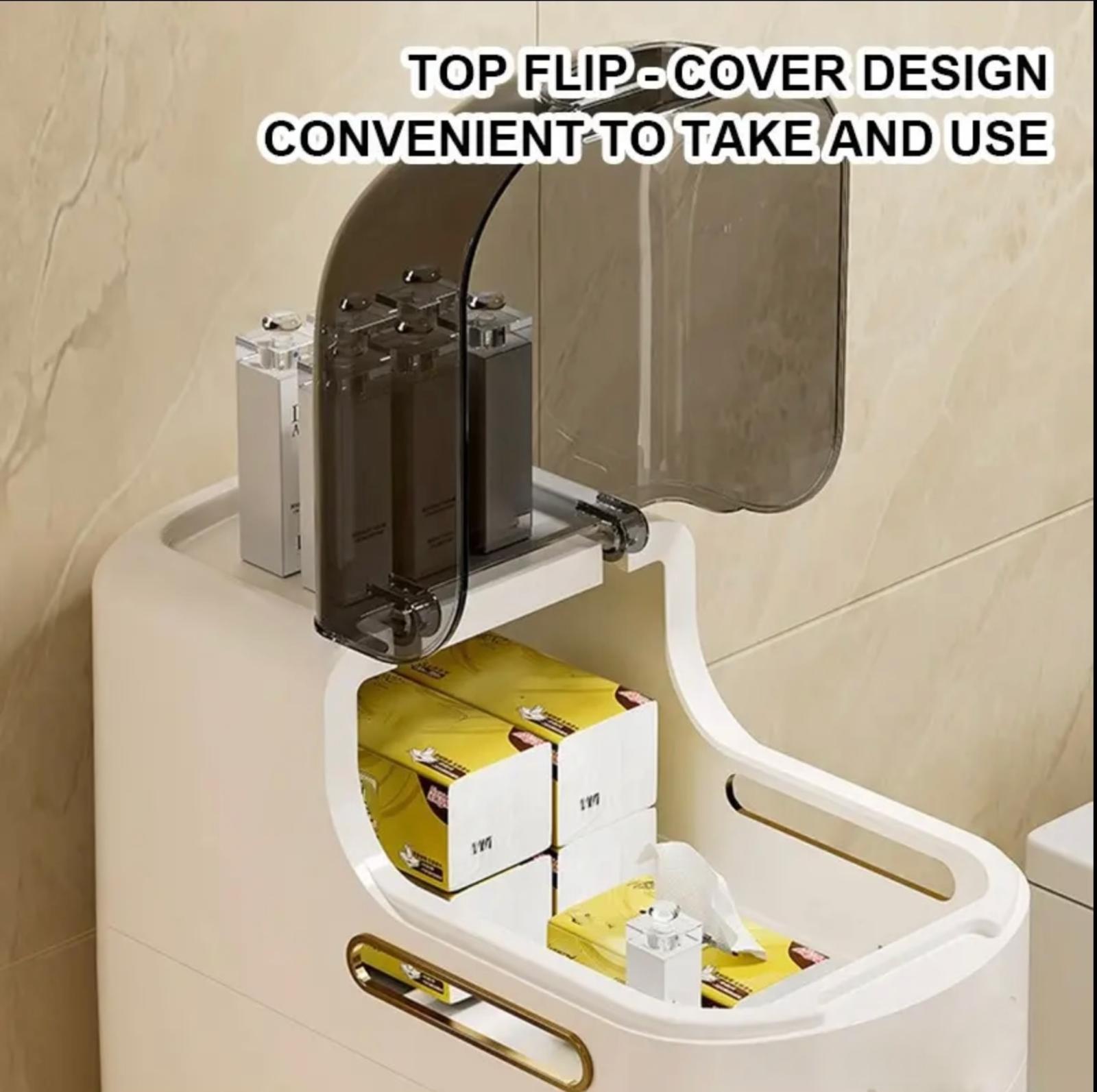 خزانة تخزين ذكية واسعة - منظم بلاستيكي متعدد الطبقات بـ 5 أدراج للمنزل والمطبخ