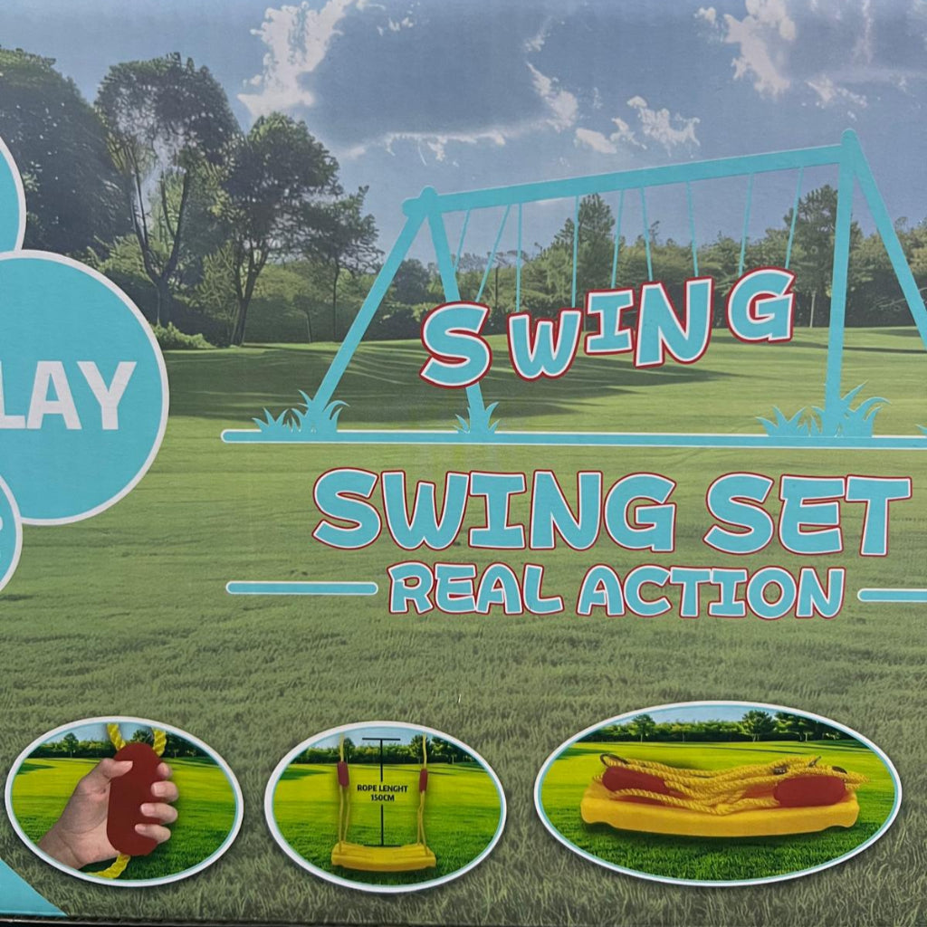 مقعد أرجوحة قابل للتعديل للأطفال – معدات لعب متينة داخلية وخارجية