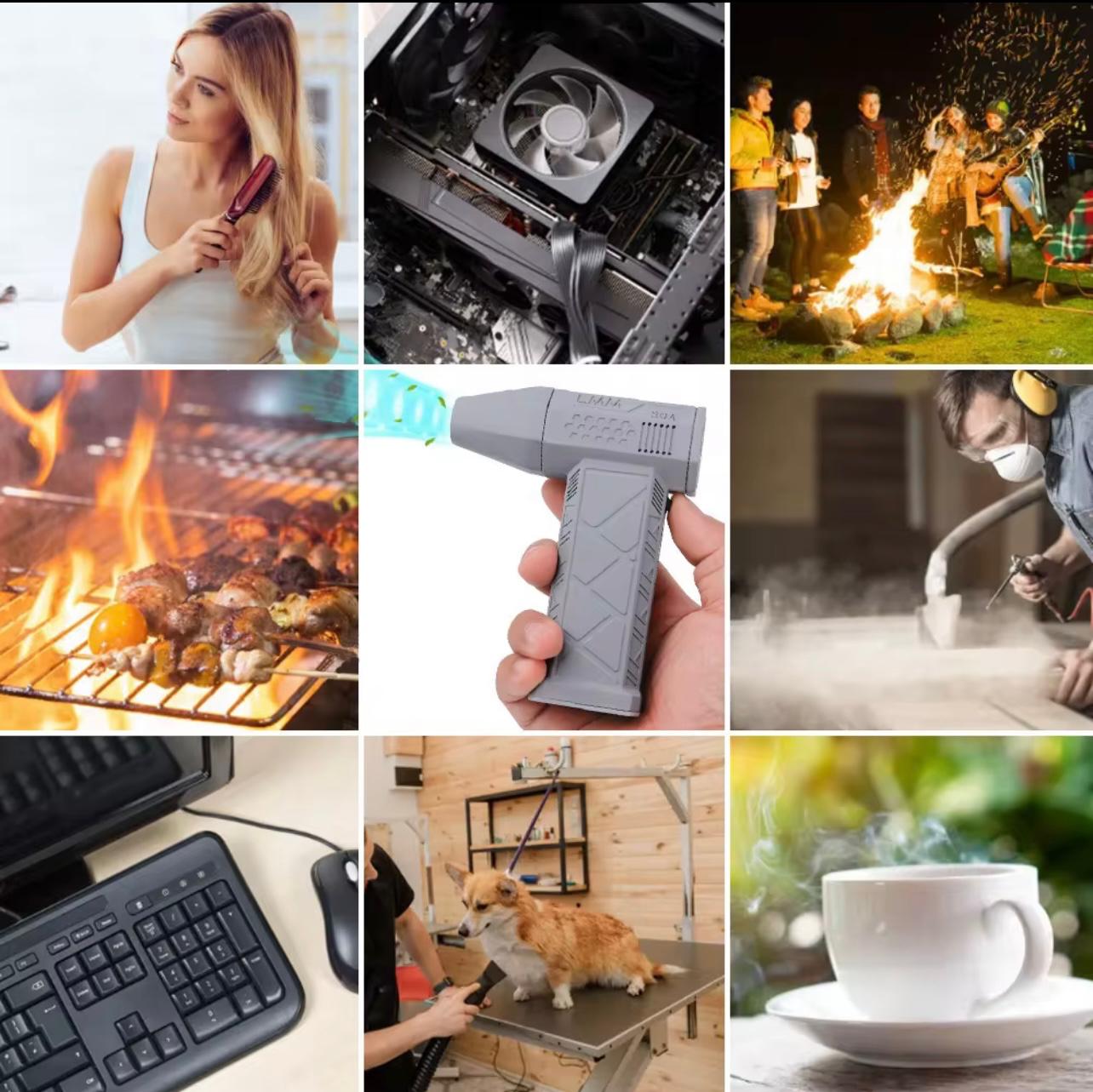 Mini Turbo Fan – Cordless High-Speed 130,000 RPM Blower for Electronics, Automotive & Home Cleaning