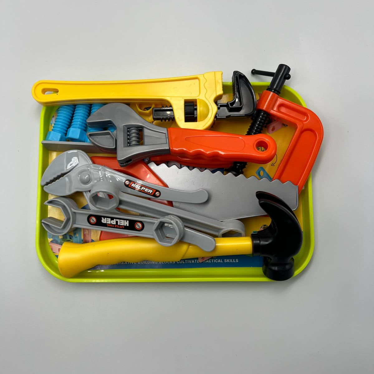Children's play tool set, realistic repair tools to enhance kids' hands-on and thinking skills