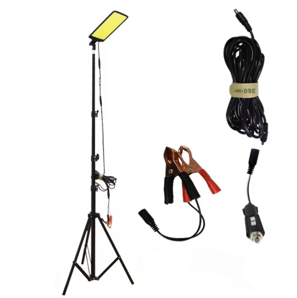 فانوس تخييم LED محمول مع حامل ثلاثي القوائم قابل للتعديل، صغير الحجم وخفيف الوزن للأنشطة الخارجية