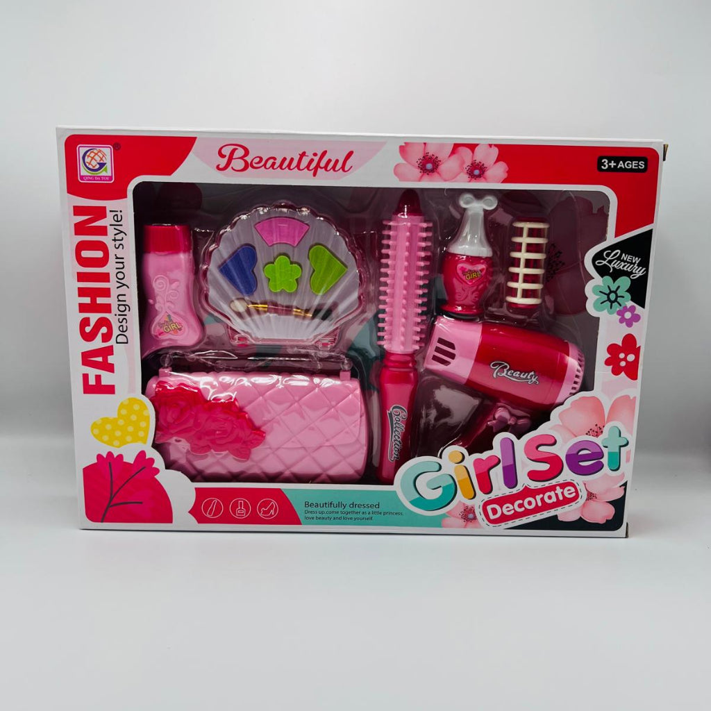 لعبة مكياج محاكاة منزلية للأطفال، مجموعة ألعاب تزيين المنزل، لعبة تفاعلية للوالدين والطفل، هدية مثالية للأطفال