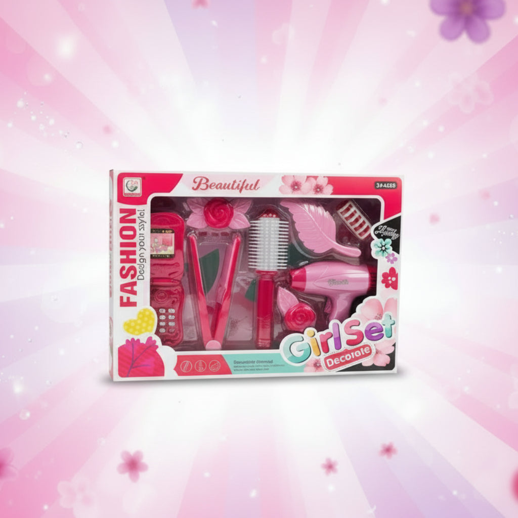 لعبة مكياج محاكاة منزلية للأطفال، مجموعة ألعاب تزيين المنزل، لعبة تفاعلية للوالدين والطفل، هدية مثالية للأطفال