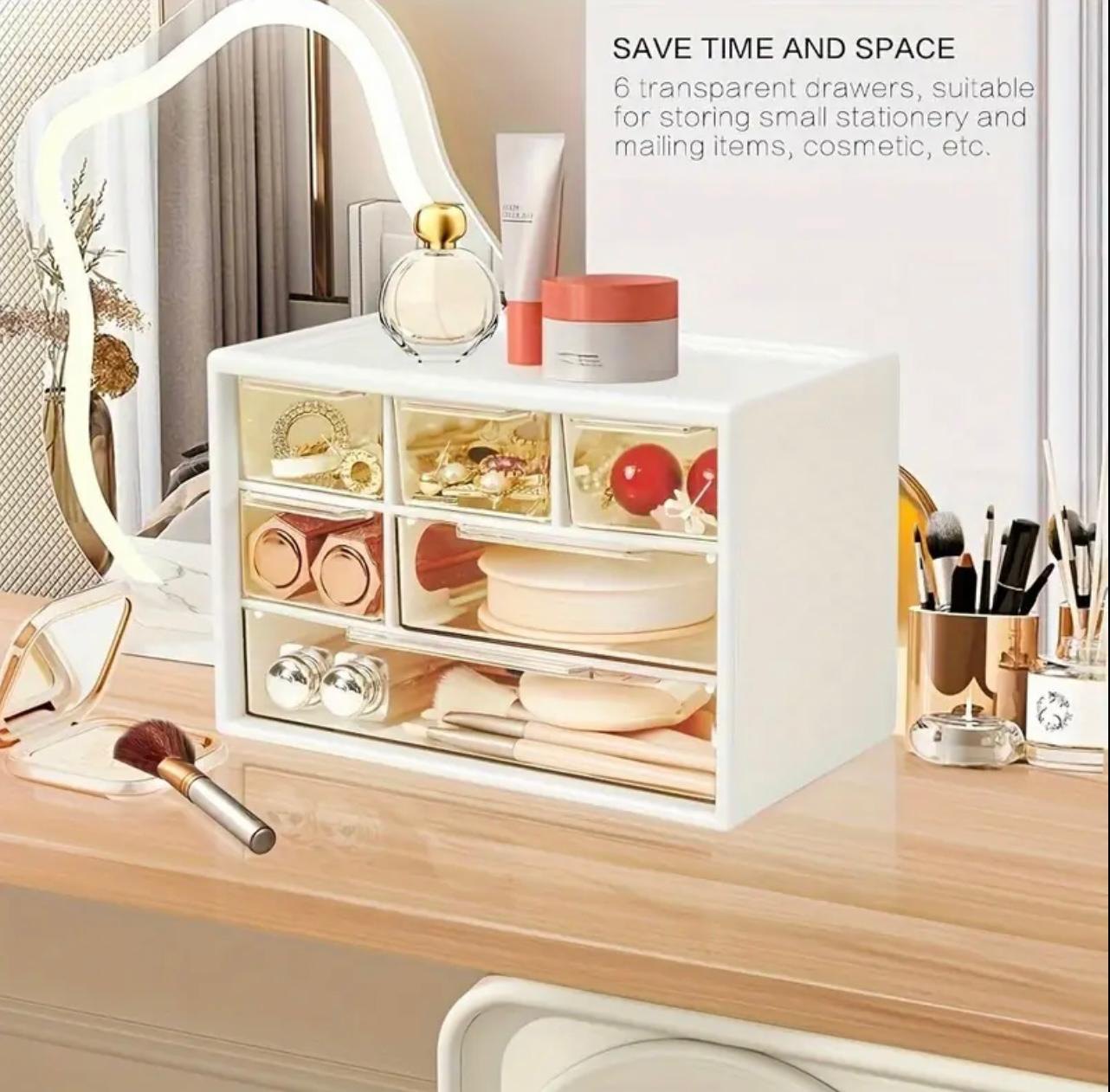 Multi-Functional Transparent Drawer Jewelry Box & Accessories Organizer