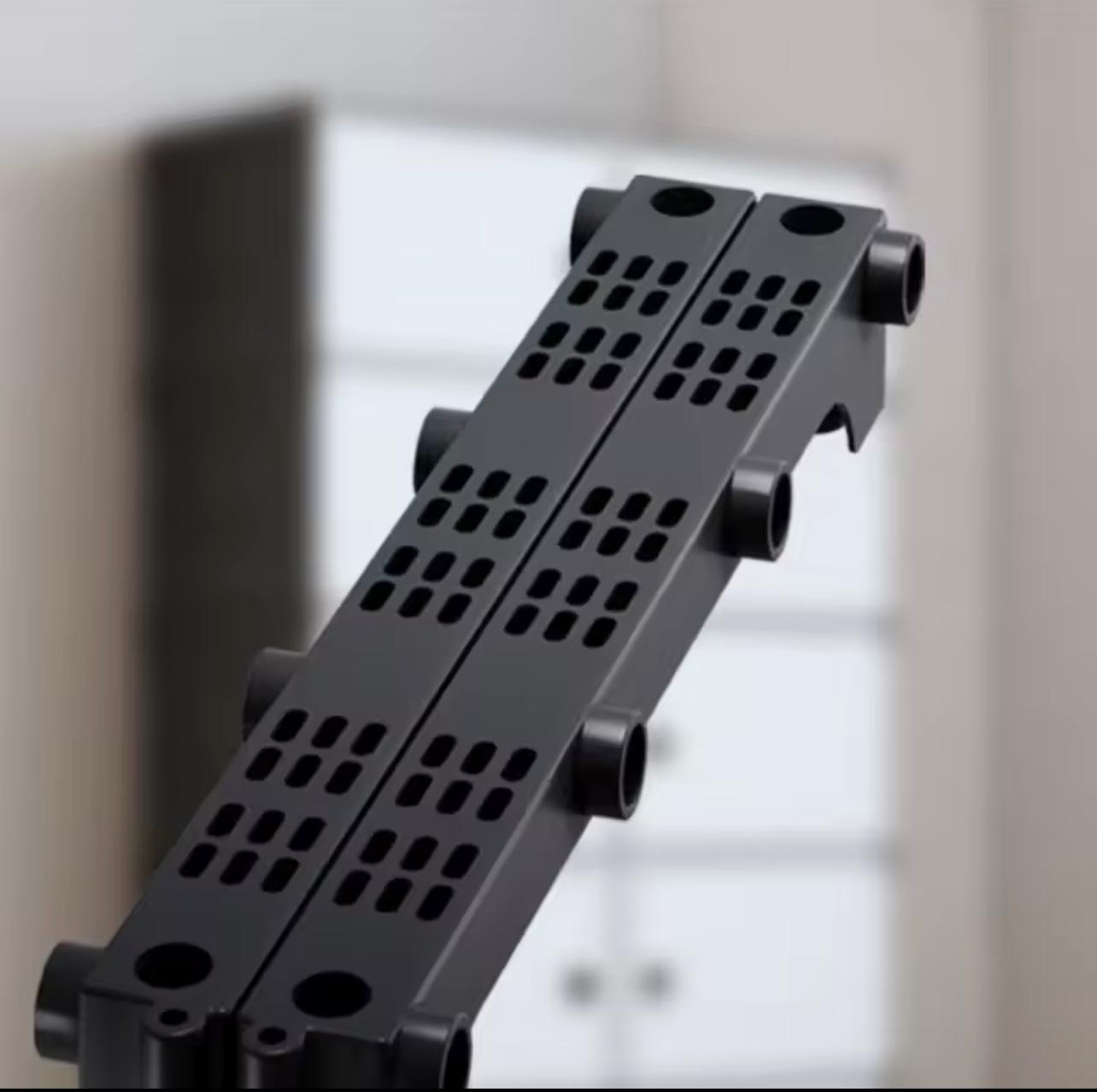 Storage Cabinet with 5 Layer Functional Plastic Organizer for Clothes, Shoes, and Wardrobes