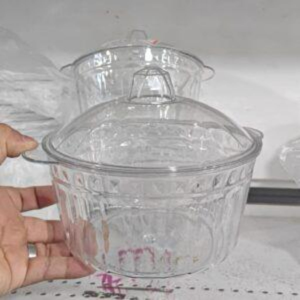 أوعية أكريليك مع أغطية