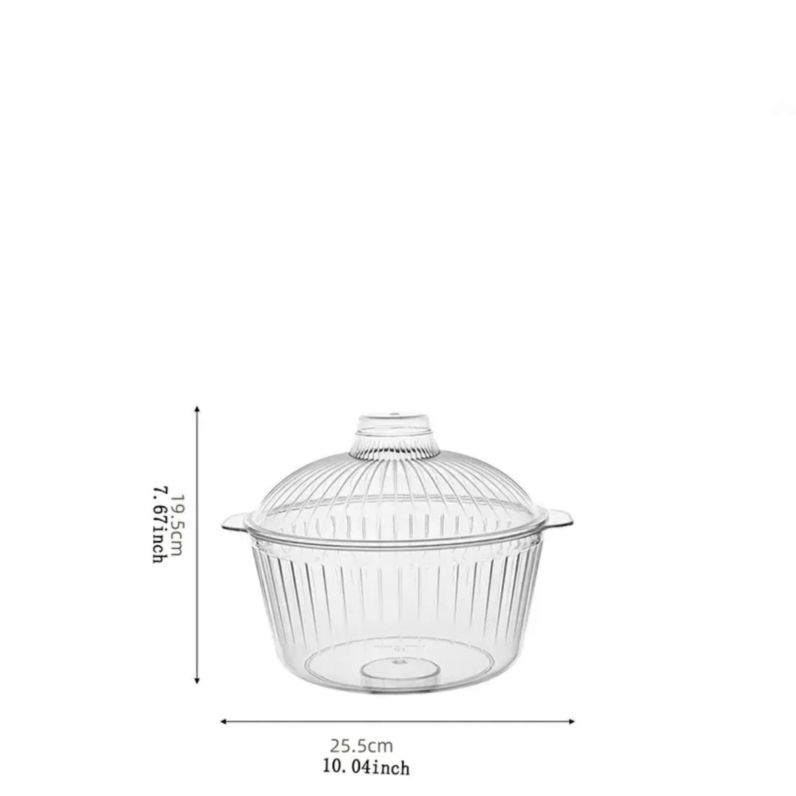 أوعية أكريليك مع أغطية