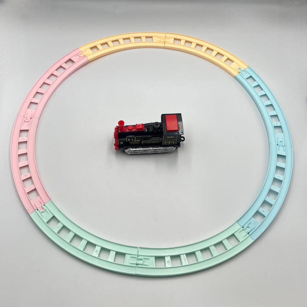 Electric Rail Toys Train Model Classic Battery operated Adjustable Railway.