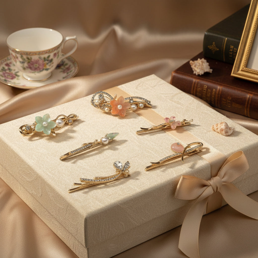 6pcs Elegant Sweet Hair Clip Set..