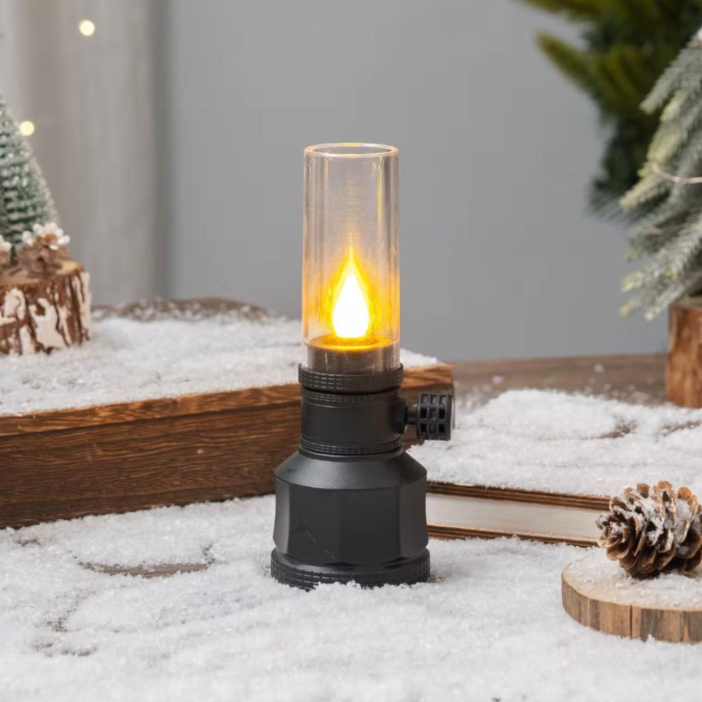 فانوس LED ديكور عتيق – مصباح شعلة وامض صغير ريترو ( مقاس 14×5 سم )