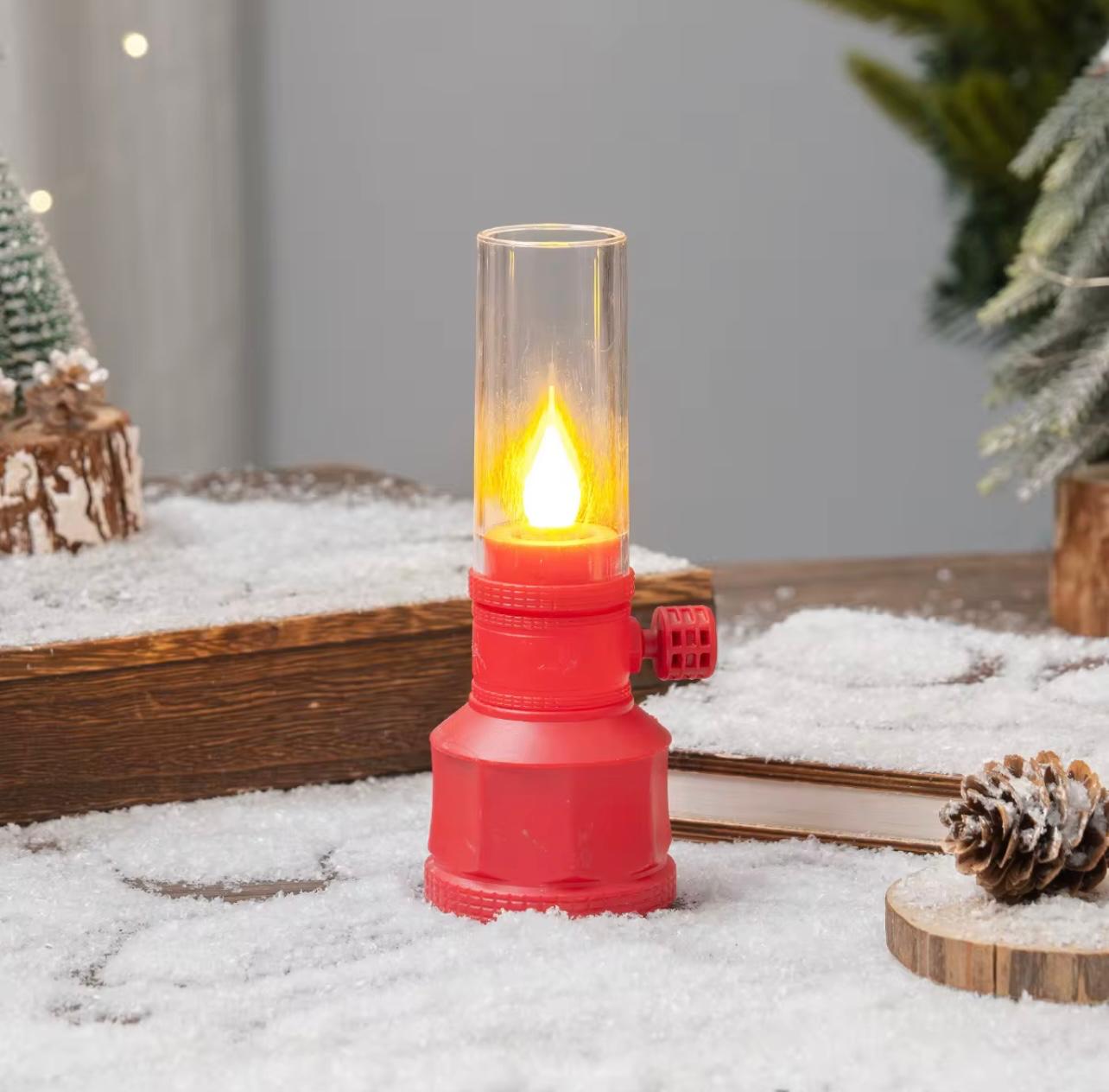 Decor Vintage LED Lantern – Mini Retro Flickering Flame Lamp ( Size 14×5 cm )