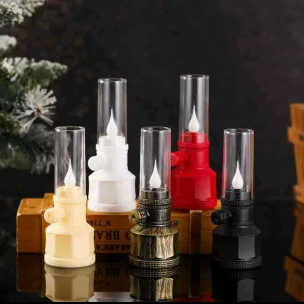 Decor Vintage LED Lantern – Mini Retro Flickering Flame Lamp ( Size 14×5 cm )