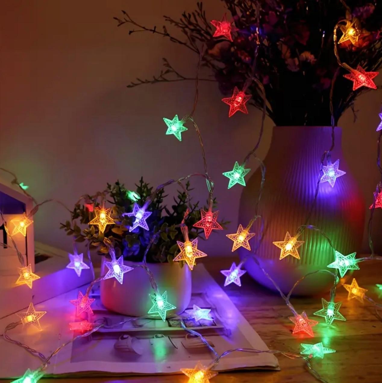 40LED 6M Star Fairy Lights - زينة إضاءة متعددة الألوان لأي مناسبة
