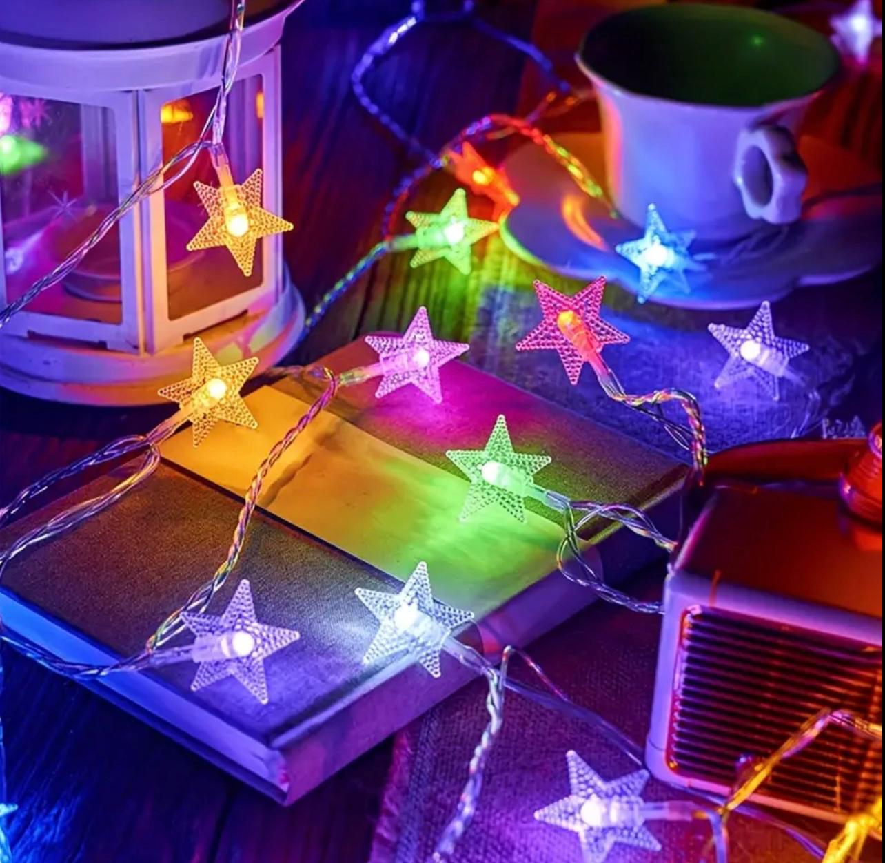 40LED 6M Star Fairy Lights - زينة إضاءة متعددة الألوان لأي مناسبة