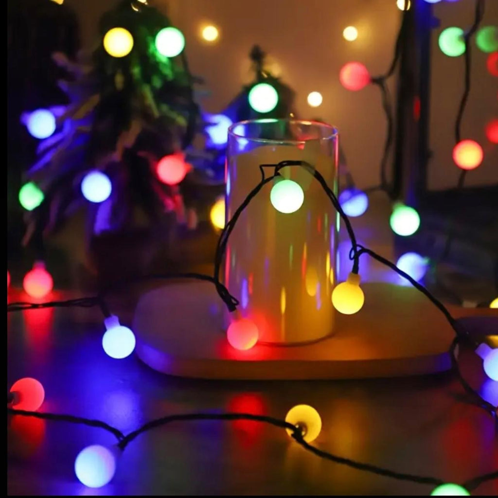 سلسلة مصابيح زخرفية 3M 40-LED - مصابيح خرافية تعمل بالطاقة بقابس 3 دبابيس للمنزل والحفلات والمهرجانات