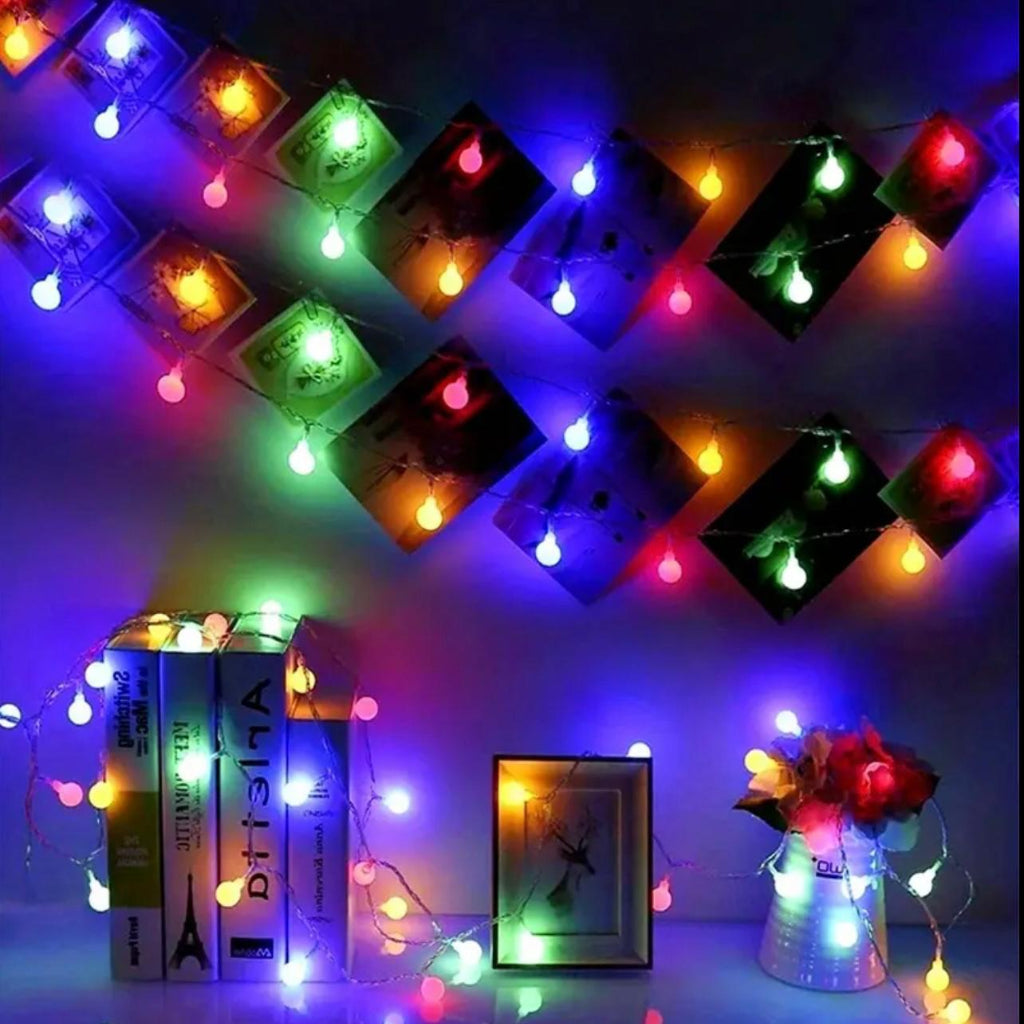 سلسلة مصابيح زخرفية 3M 40-LED - مصابيح خرافية تعمل بالطاقة بقابس 3 دبابيس للمنزل والحفلات والمهرجانات