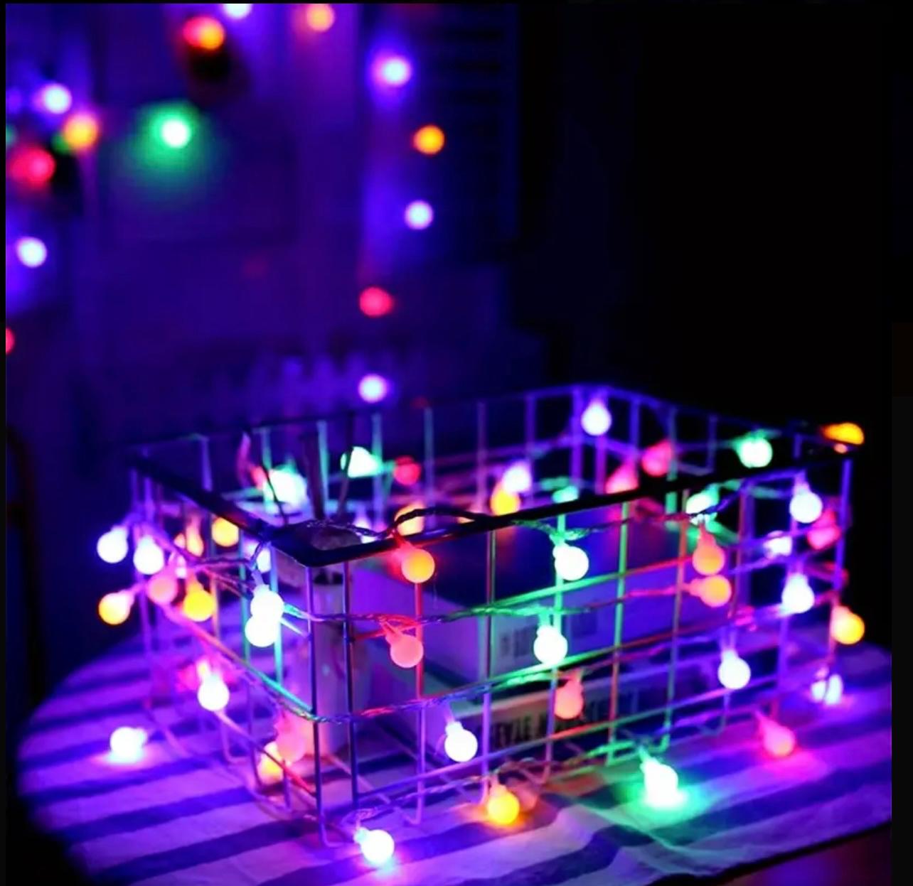 سلسلة مصابيح زخرفية 3M 40-LED - مصابيح خرافية تعمل بالطاقة بقابس 3 دبابيس للمنزل والحفلات والمهرجانات